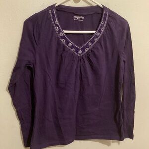 St. John's Bay Purple Women's Top